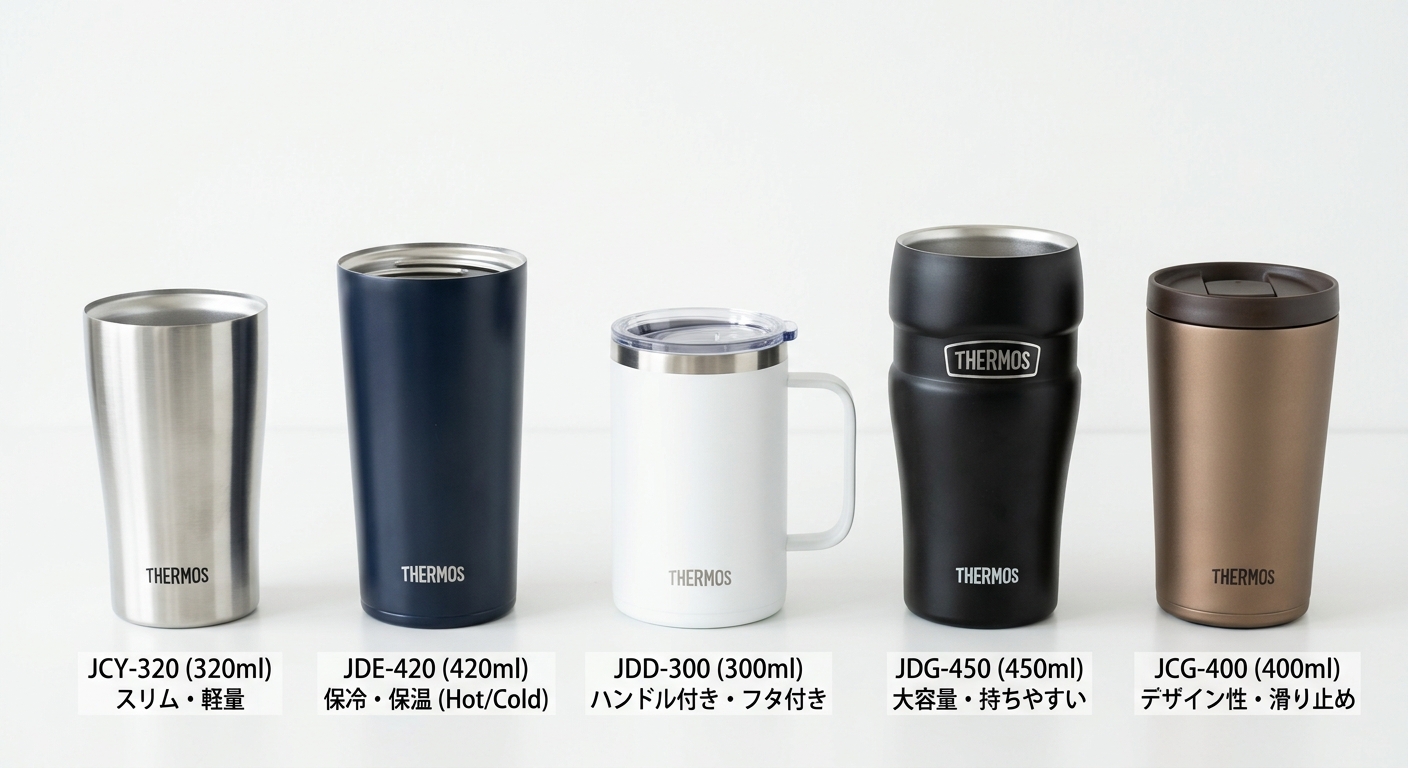 サーモス 真空断熱タンブラー 失敗しない選び方|3つのポイントで決まる
